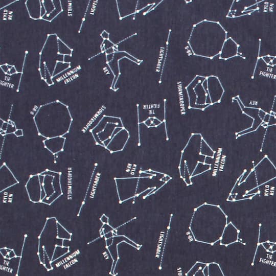 Find The Camelot Fabrics Star Wars Blue Constellation Knit Cotton Fabric At Michaels Com